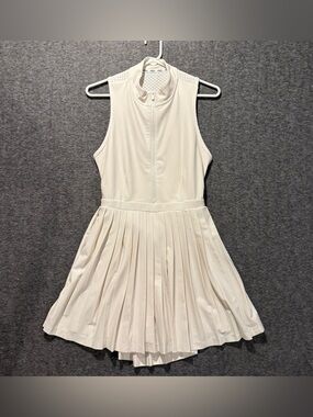 Prince Pickleball Outfit One Piece Skirt Womens M cream off-white sleeveless NWT